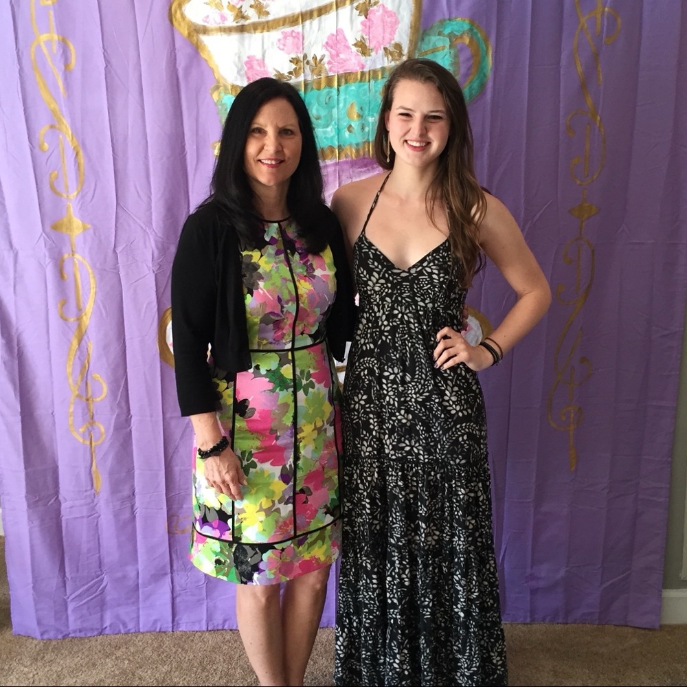 Tiered halter maxi dress